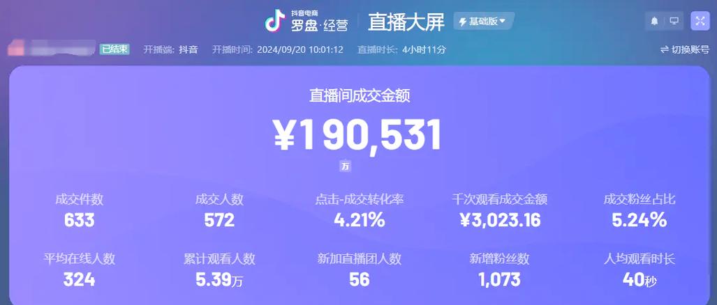 快手数据App：实时分析直播间关键指标，助力商家优化选品与定价策略